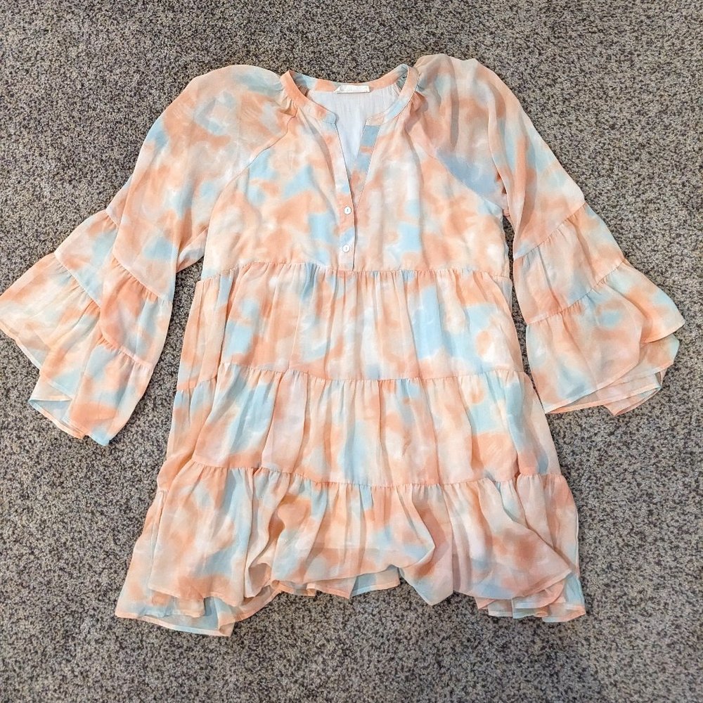 By Together Salmon&Teal Dress - L